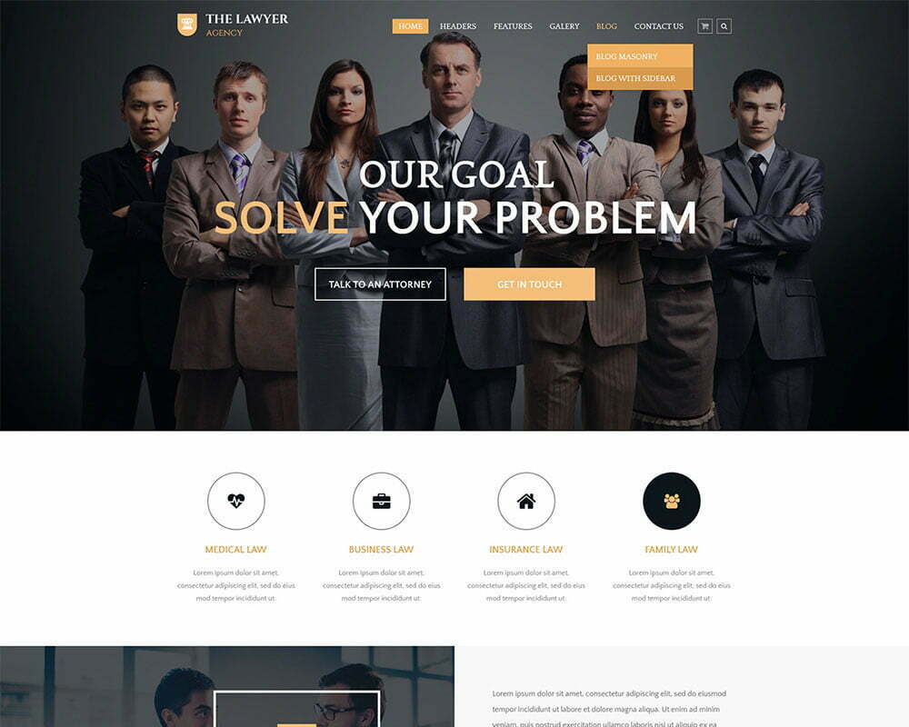 Website development and Search Engine Marketing for lawyer firm that provide family law services.